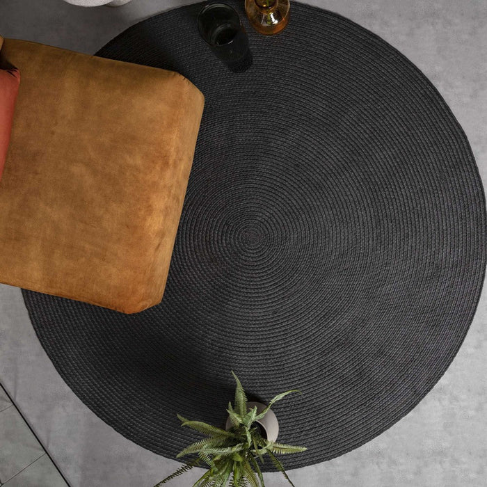 Nico Charcoal Round Rug