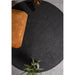 Nico Modern Plain Tonal Hand-Braided Polyester Flatweave In-Outdoor Round Charcoal Rug