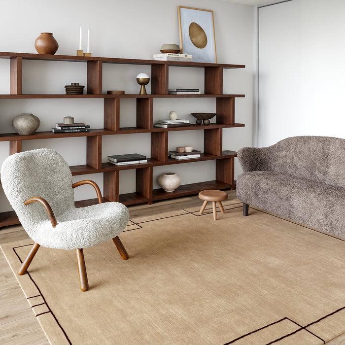 Nile Tan Wool-Blend Area Rug 120x180 cm