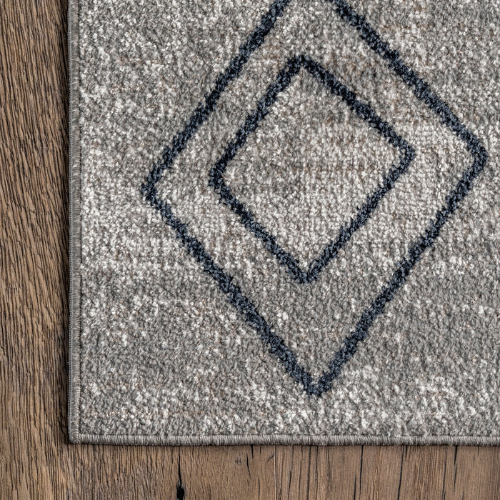 Nina Grey Washable Rug For Homes With Kids And Pets