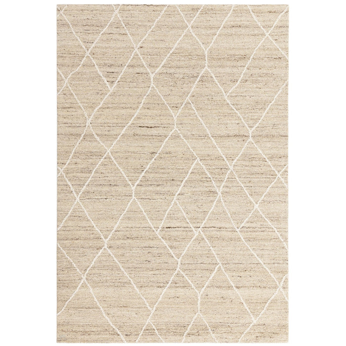 Noah Moroccan Berber Boho Tribal Hand-Woven Textured Wool Natural Rug