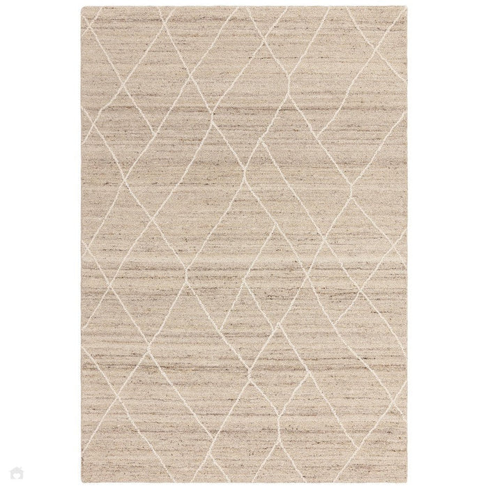 Noah Moroccan Berber Boho Tribal Hand-Woven Textured Wool Natural Rug