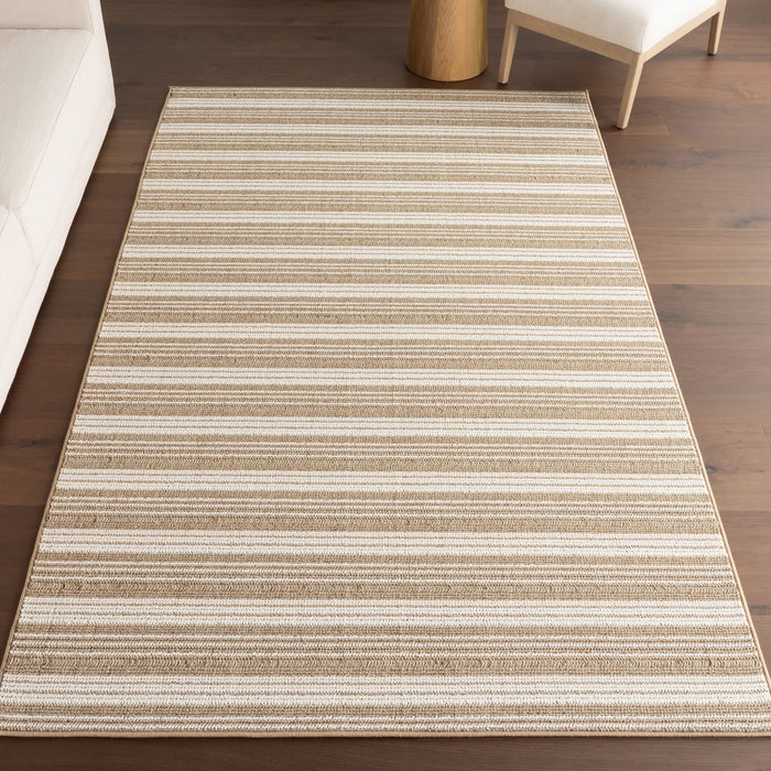 Noah Striped Indoor Outdoor Matto 150x240 cm Ruskea