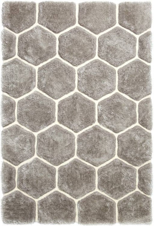 Noble House NH-30782 Grey White Rug