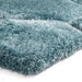 Noble House NH30782 Plush Geometric 3D Hexagon Hand-Carved High-Density Acrylic Shaggy Blue Rug