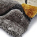 Noble House NH5858 Plush Geometric 3D Pebbles Hand-Carved High-Density Acrylic Shaggy Grey/Yellow Rug