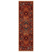 Nomad 4150 V Traditional Persian Medallion Border Wool Rust/Terra/Red/Multicolour Low Flat-Pile Rug