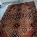 Nomad 4150 V Traditional Persian Medallion Border Wool Rust/Terra/Red/Multicolour Low Flat-Pile Rug