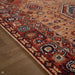 Nomad 4150 V Traditional Persian Medallion Border Wool Rust/Terra/Red/Multicolour Low Flat-Pile Rug