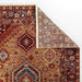 Nomad 4150 V Traditional Persian Medallion Border Wool Rust/Terra/Red/Multicolour Low Flat-Pile Rug