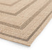 Nomad 5021 Jute-Look Durable Stain-Resistant Weatherproof Flatweave In-Outdoor Black/Brown Rug