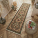 Nomad 532 L Traditional Persian Medallion Border Wool Green/Multicolour Low Flat-Pile Rug