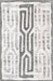 Normani Machine Washable Striped Rug 120x180 cm Light Grey
