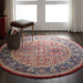 Nourison Ankara ANR02 Red Circle Round Rug