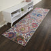 Nourison Ankara ANR06 Ivory Blue Runner Rug