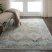 Nourison Ankara ANR07 blauwgroen vloerkleed