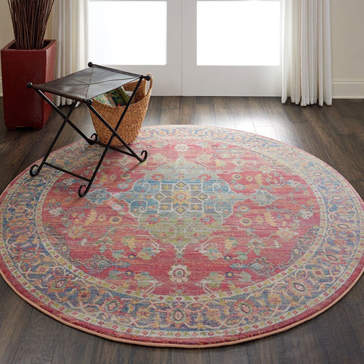 Nourison Ankara Global ANR01 Multi Circle Round -matto