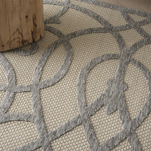 Nourison Cozumel CZM04 Cream / Grey Runner Rug