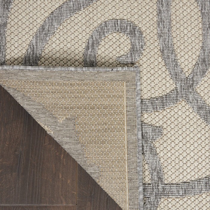 Nourison Cozumel CZM04 Cream / Grey Runner Rug