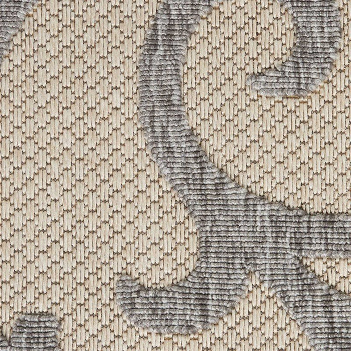 Nourison Cozumel CZM04 Cream / Grey Runner Rug