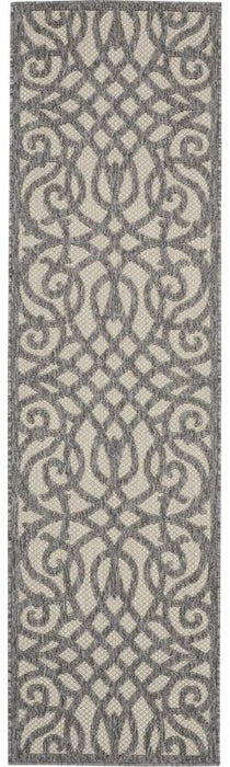 Nourison Cozumel CZM04 Cream / Grey Runner Rug