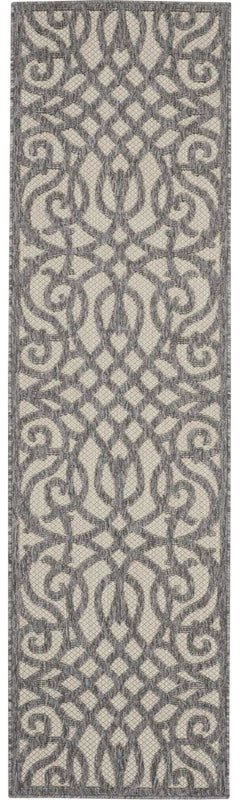 Nourison Cozumel CZM04 Cream / Grey Runner Rug