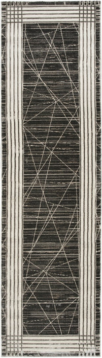 Nourison Desire DSR01 Charcoal Silver Runner Rug