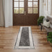 Nourison Desire DSR01 Charcoal Silver Runner Rug