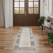 Nourison Desire DSR02 Grey Black Runner Rug