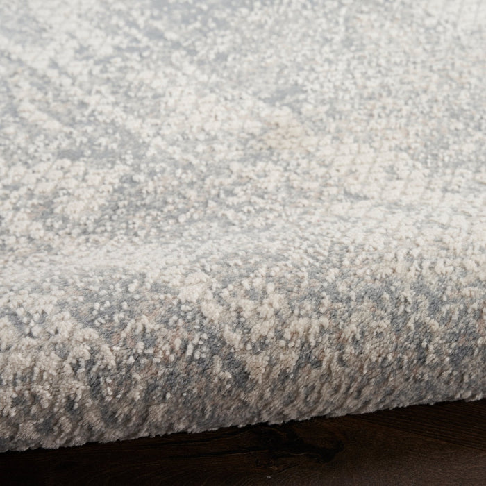 Nourison Exhale EXL01 Light Grey Runner Rug