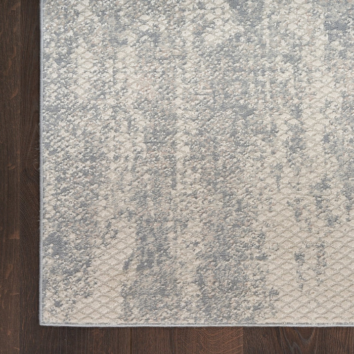 Nourison Exhale EXL01 Light Grey Runner Rug