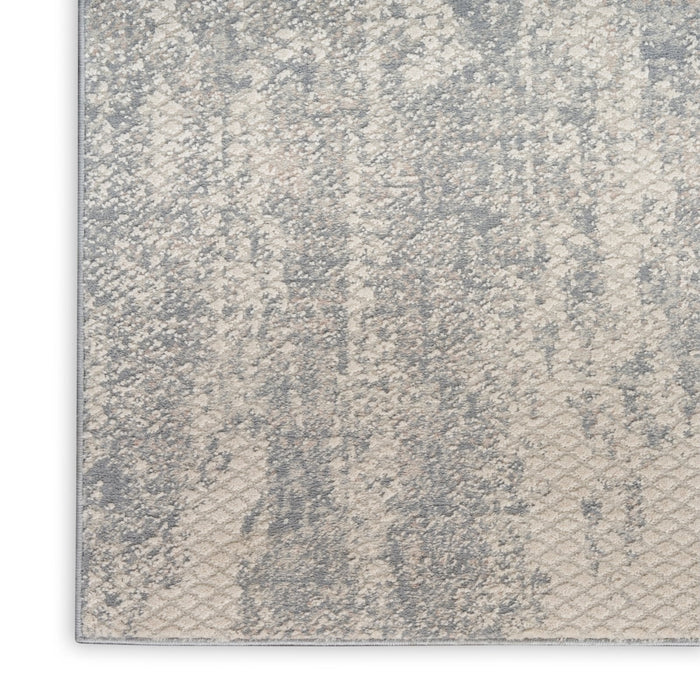 Nourison Exhale EXL01 Light Grey Runner Rug