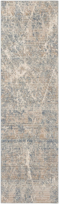 Nourison Exhale EXL02 Beige Blue Runner Rug