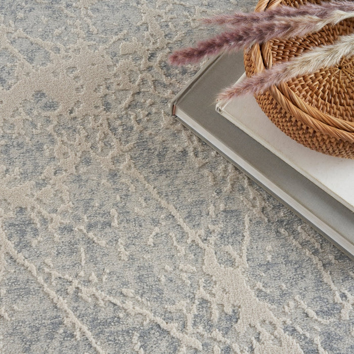 Nourison Exhale EXL02 Ivory Grey Runner Rug