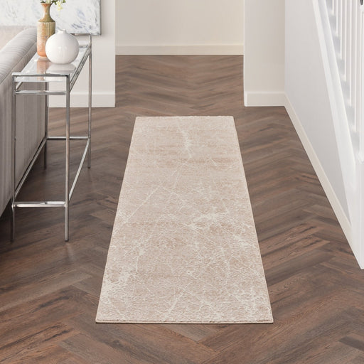 Nourison Exhale EXL02 Moca Ivory Runner Rug