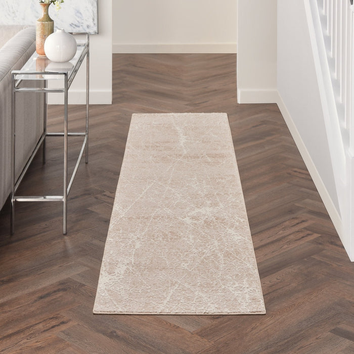 Nourison Exhale EXL02 Moca Ivory Runner Rug
