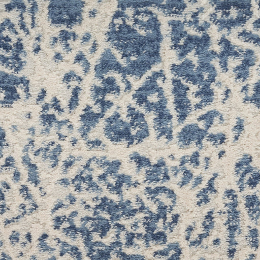 Nourison Exhale EXL02 Navy Ivory Runner Rug