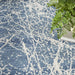 Nourison Exhale EXL02 Navy Ivory Runner Rug
