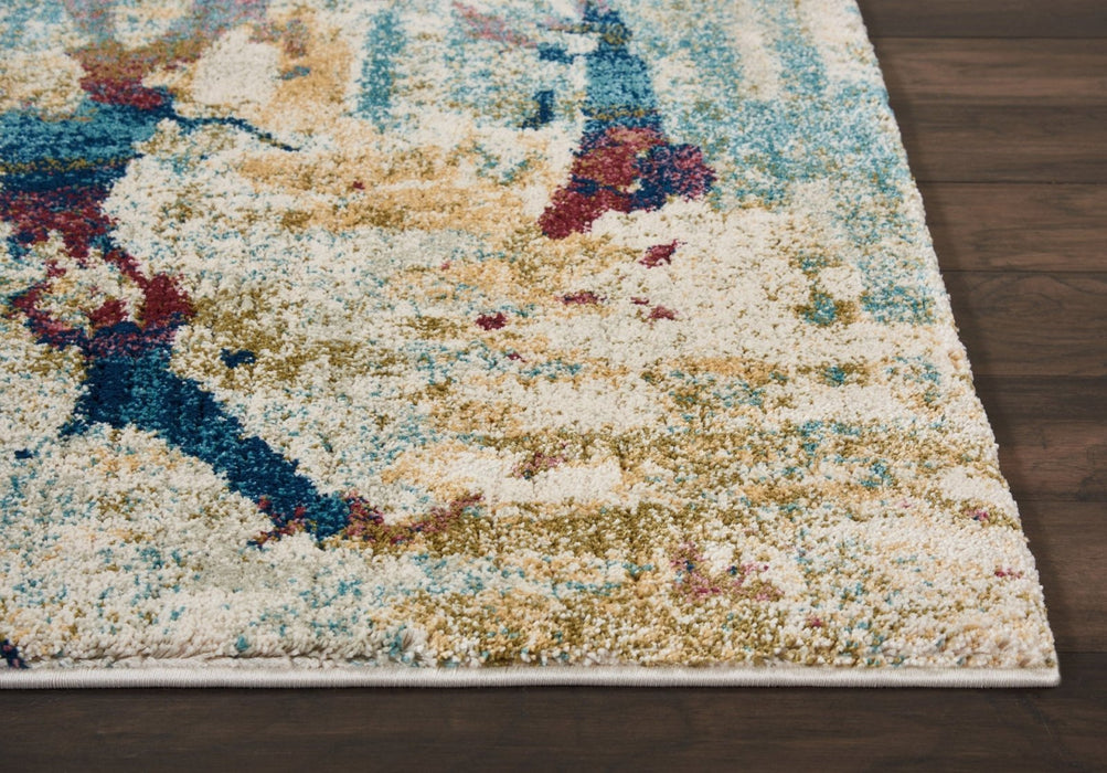 Nourison Fusion FSS10 Cream Multi Rug