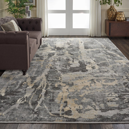 Nourison Fusion FSS10 Grey Rug