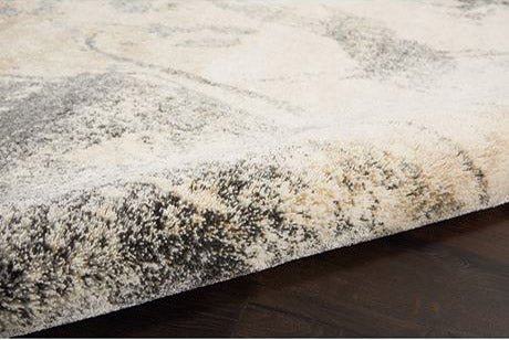Nourison Fusion FSS16 Cream Grey Rug