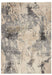Nourison Fusion FSS16 Cream Grey Rug