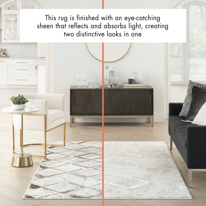 Nourison Glitz GLZ02 IVGRY Rug