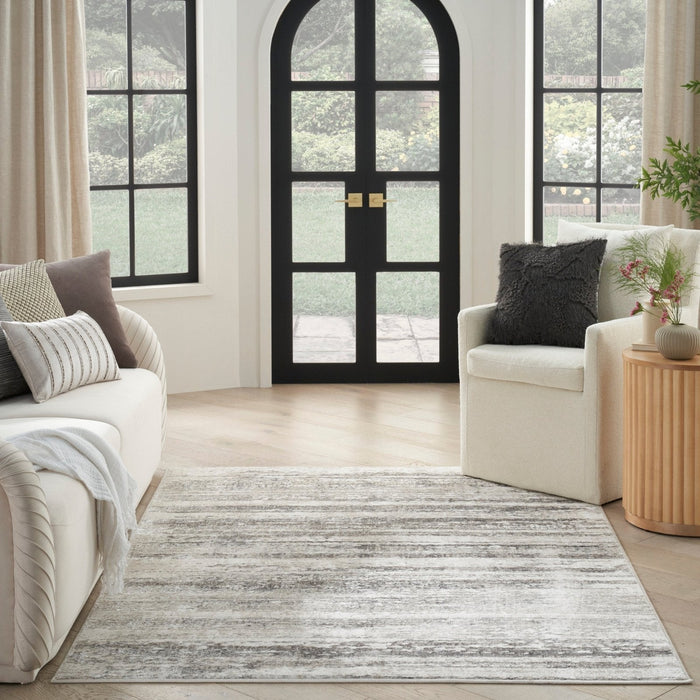 Nourison Glitz GLZ10 CRMGY Rug
