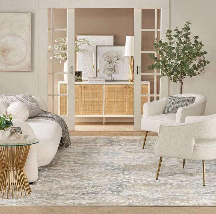 Nourison Glitz GLZ11 GRYMT Rug