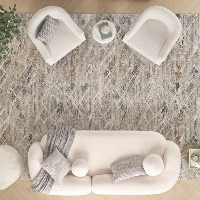 Nourison Glitz GLZ11 GRYMT Rug