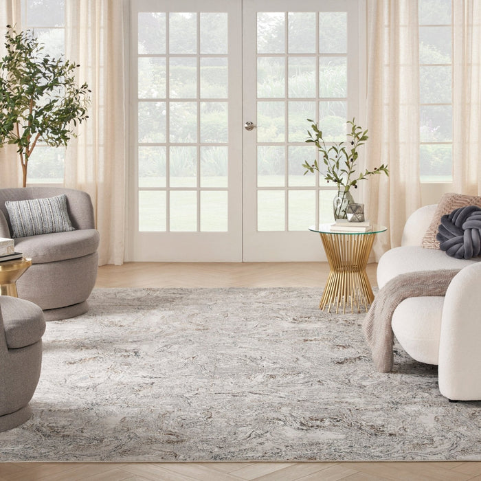 Nourison Glitz GLZ20 GRYMT Rug