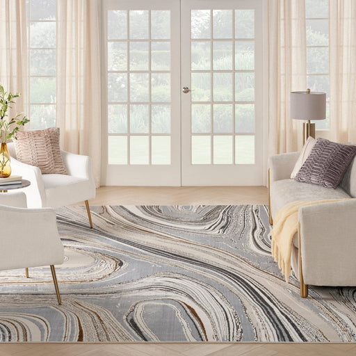Nourison Glitz GLZ21 GRYGD Rug