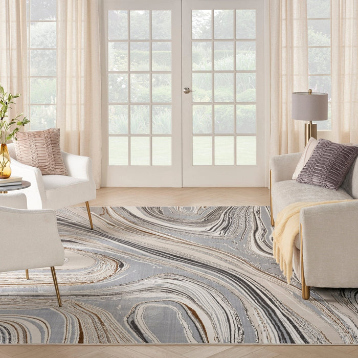 Nourison Glitz GLZ21 GRYGD Rug