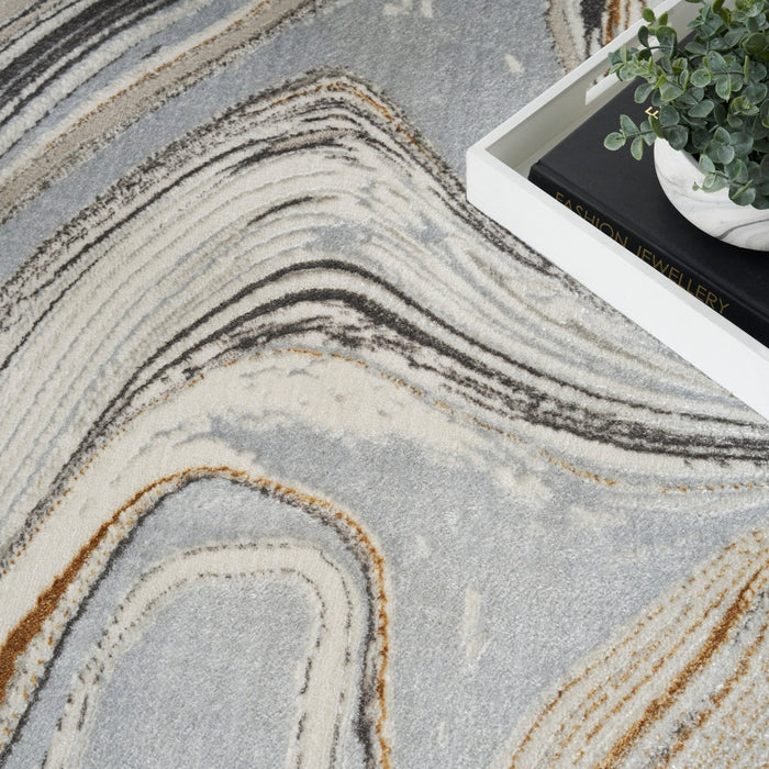 Nourison Glitz GLZ21 GRYGD Rug
